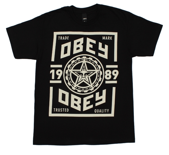 Obey Men's T-Shirt - Trusted Quality (Black)