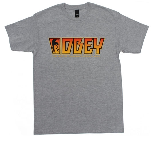 Obey Men's T-Shirt - Rock (Heather Grey)