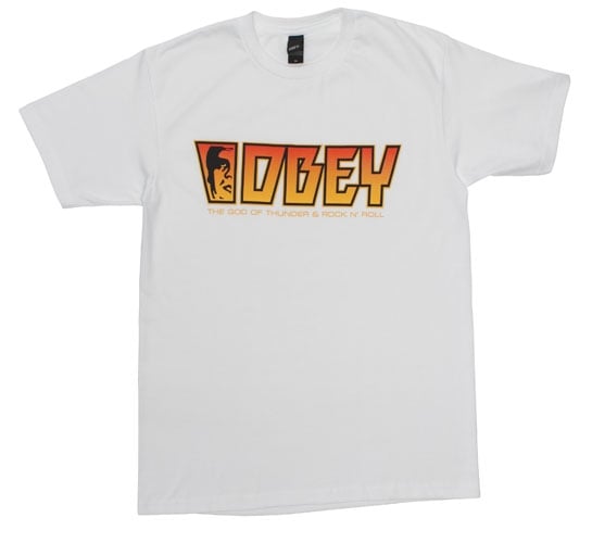 Obey Men's T-Shirt - Rock (White)