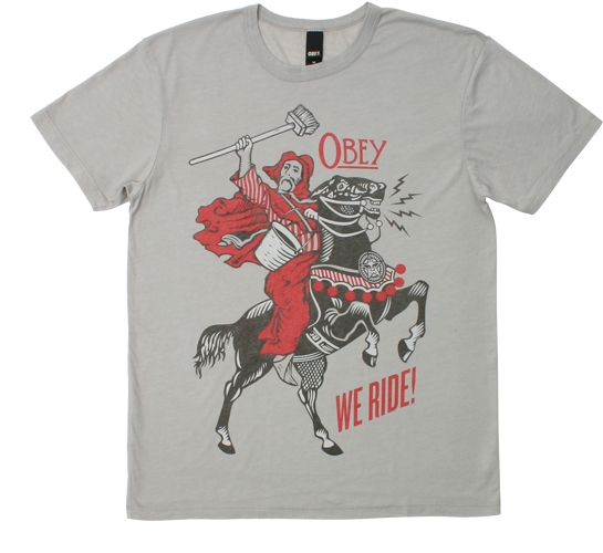 Obey Men's T-Shirt - We Ride (Grey)