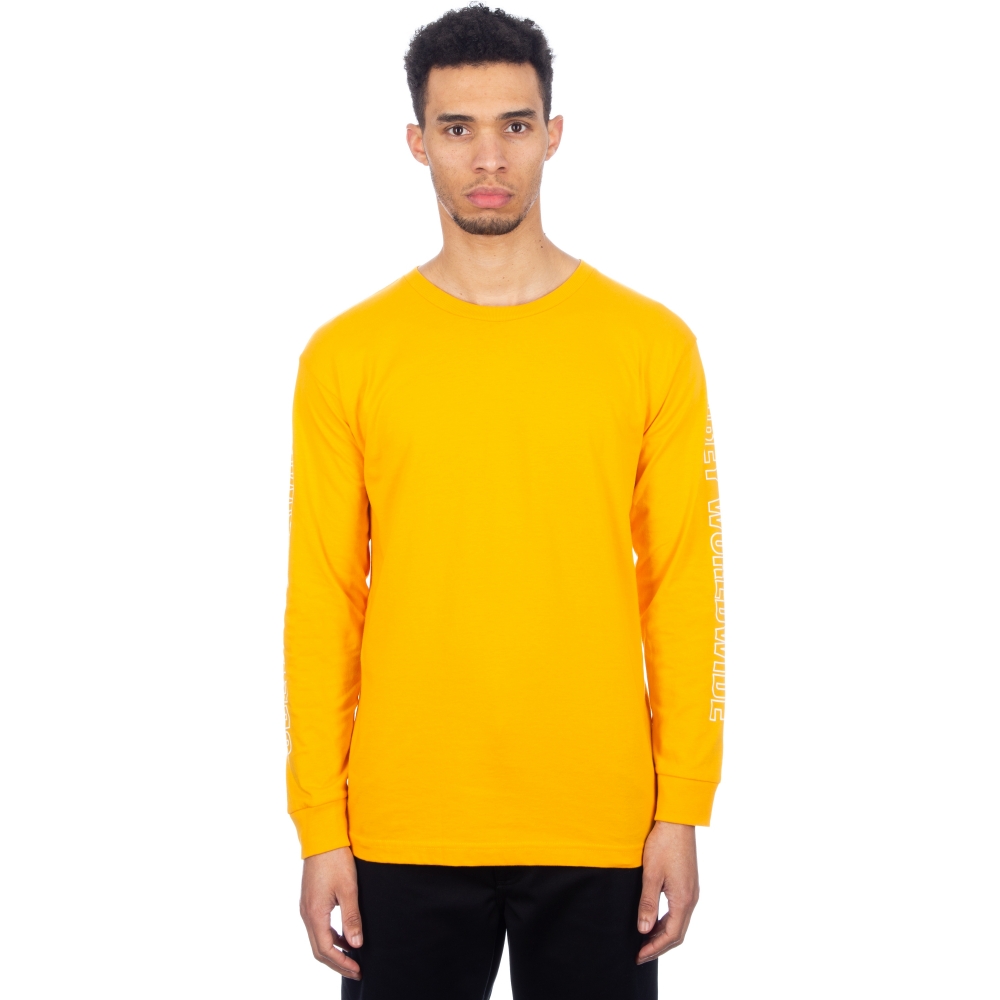 Obey Worldwide Outline Long Sleeve T-Shirt (Gold)