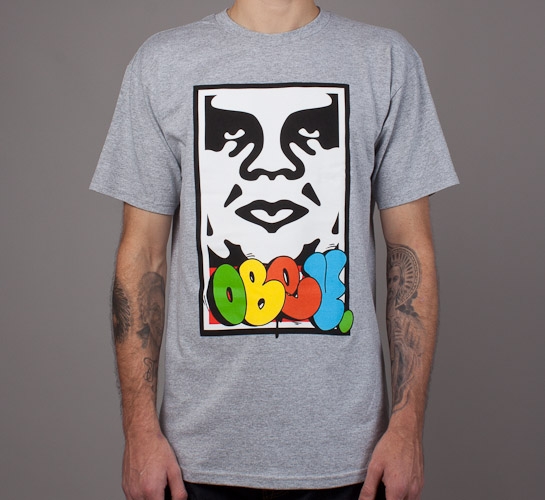 Obey x Cope2 Takeover T-Shirt (Heather Grey)