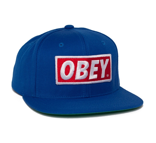 Obey Original Snapback Cap (Blue)