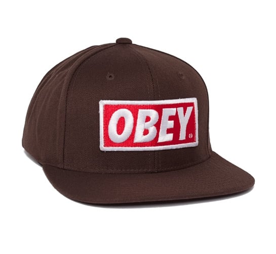 Obey Original Snapback Cap (Brown)