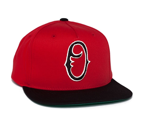 Obey Staple Snapback Cap (Red/Black)