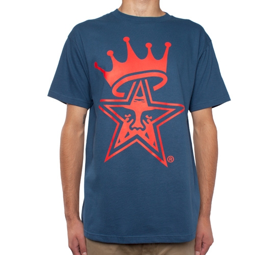 Obey Star Crown T-Shirt (Patrol Blue) - Consortium.