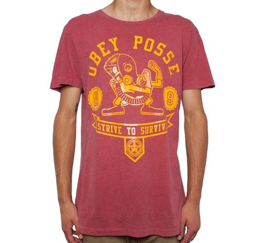 Obey Strive To Survive T-Shirt (Heather Red)