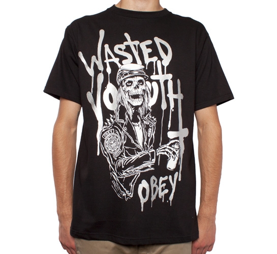 Obey Wasted Youth T-Shirt (Black)