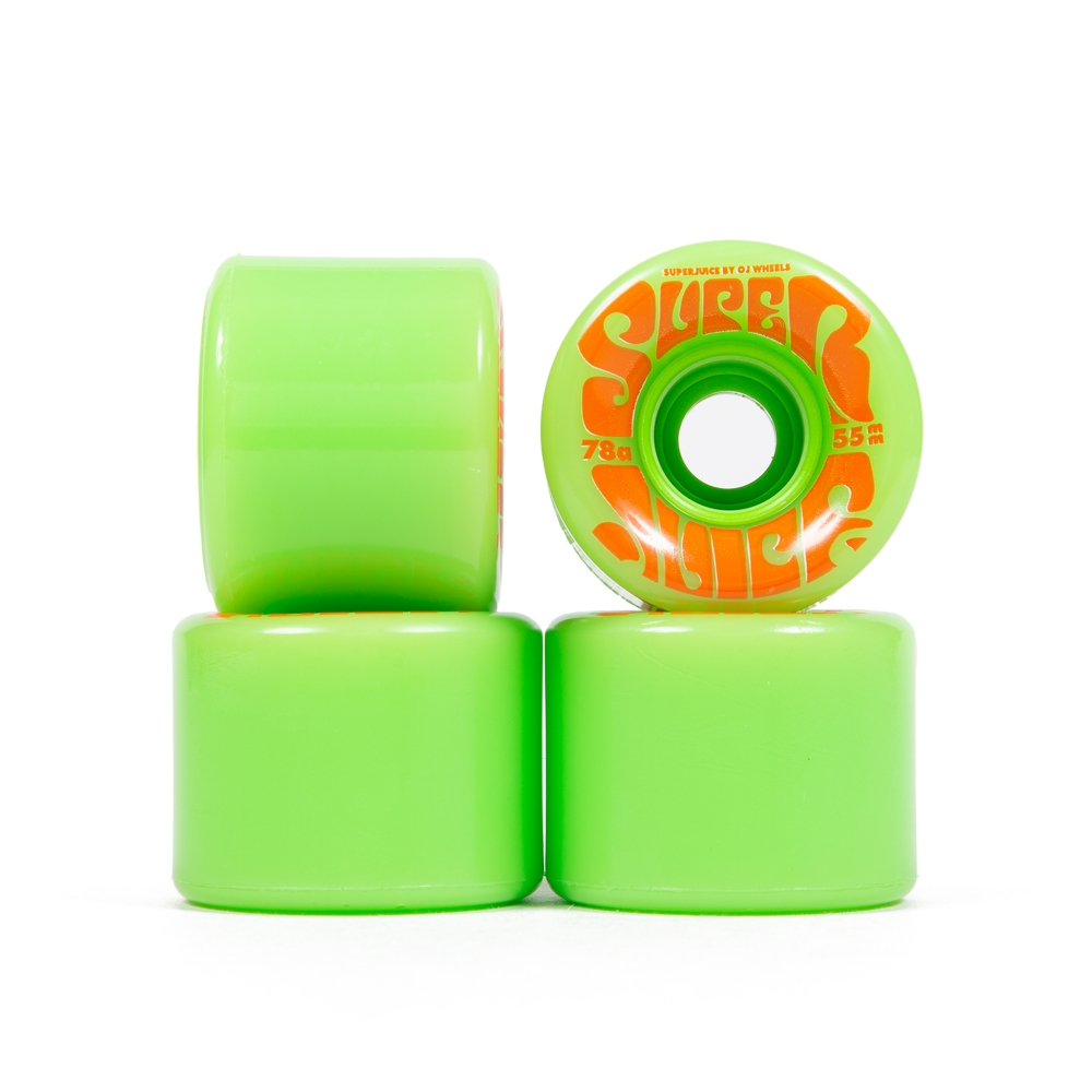 OJ Wheels Mini Super Juice 78a Soft Skateboard Wheels 55mm (Green)