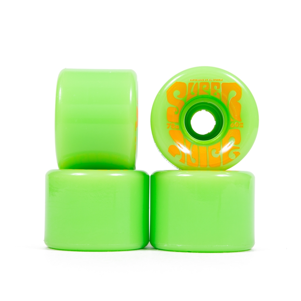 OJ Wheels Super Juice 78a Soft Skateboard Wheels 60mm (Green)