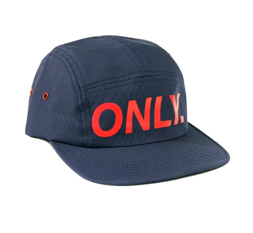 ONLY NY Logo 5-Panel Cap (Navy/Red)