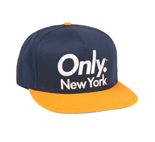 ONLY NY Sports Logo Snapback Cap (Navy/Gold)