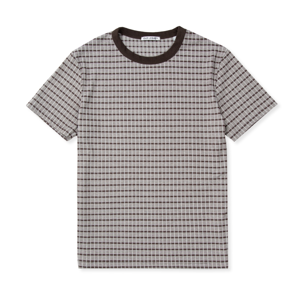Our Legacy Perfect T-Shirt (Check Rib Brown Beige)