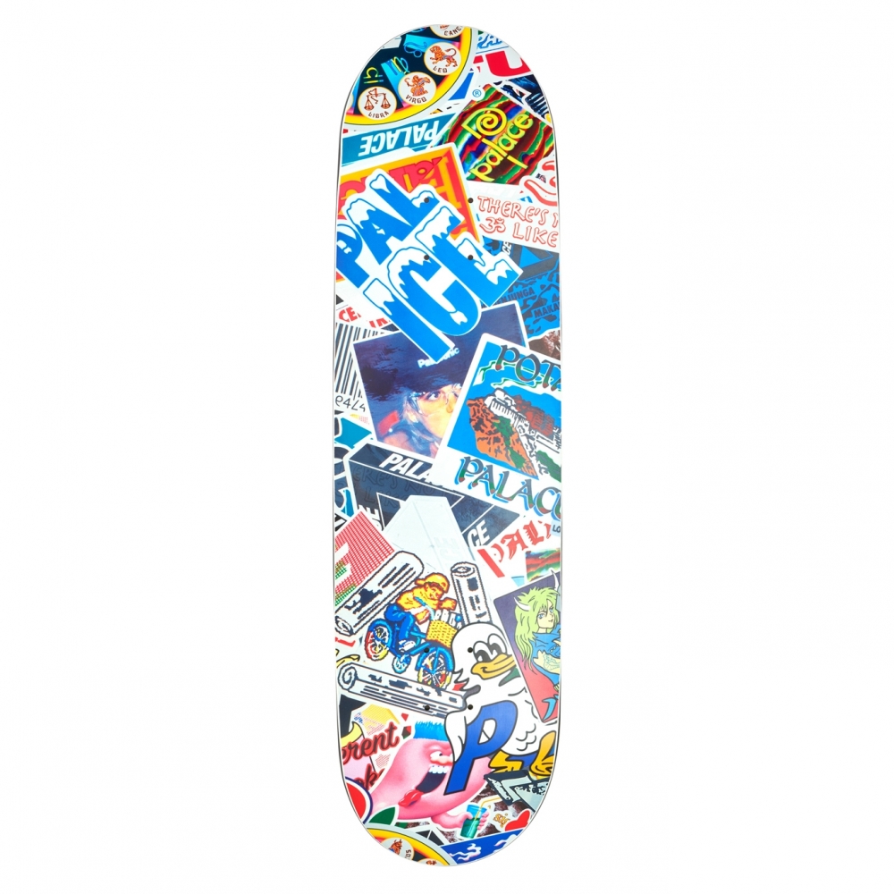 Palace Sticker Pack Slick Skateboard Deck 8.6"