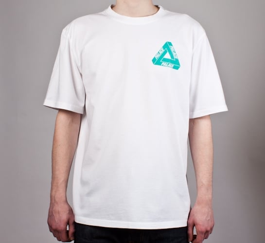Palace Tri-Ferg Iced Out T-Shirt (White)