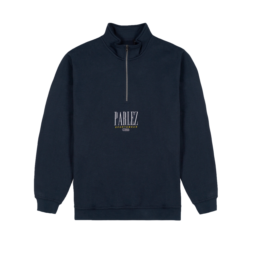 Parlez Spits Quarter Zip Sweatshirt (Navy)