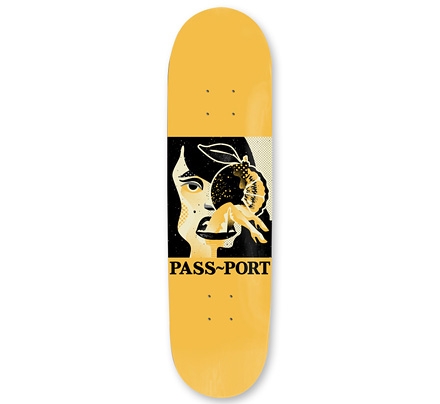 PASS~PORT Fruitful Labour Lemon Head Skateboard Deck 8.25"
