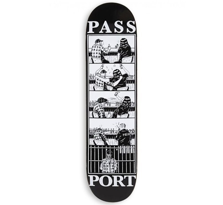 Pass Port Life In Bars Sequence Skateboard Deck 8.25"