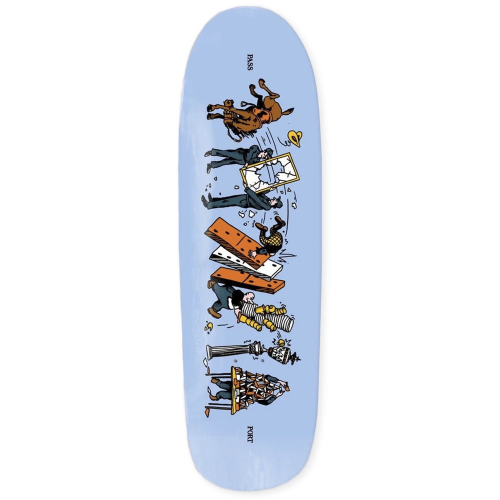 PASS~PORT Singles Skateboard Deck 9.125" (Take Care Spade Shape)
