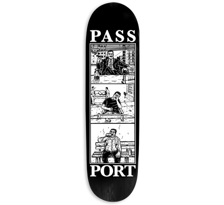 Pass Port Started At The Top Bottoms Up Skateboard Deck 8.38"