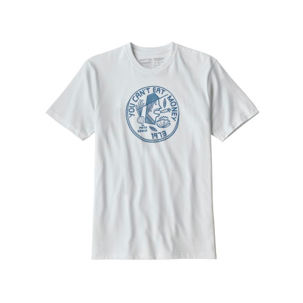 Patagonia Cant Eat Money Responsibili-Tee T-Shirt (White) - Consortium.