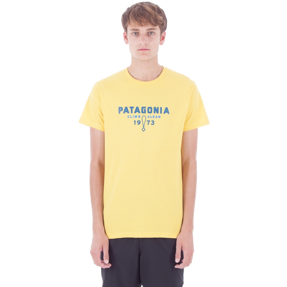 Patagonia Climb Nuts Cotton/Poly T-Shirt (Chromatic Yellow)