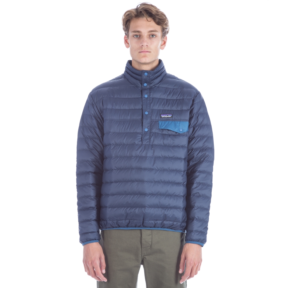 Patagonia Down Snap-T Pullover Jacket (Navy Blue)