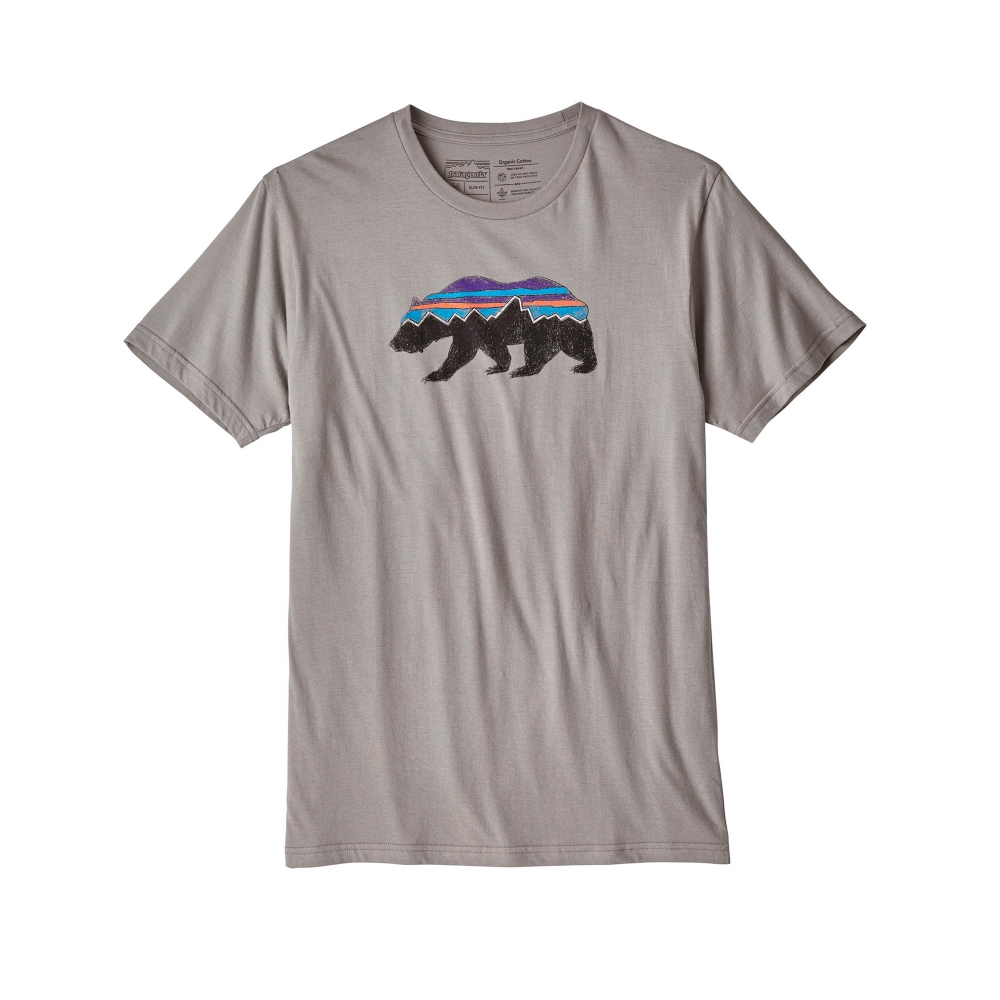 Patagonia Fitz Roy Bear Organic T-Shirt (Feather Grey)