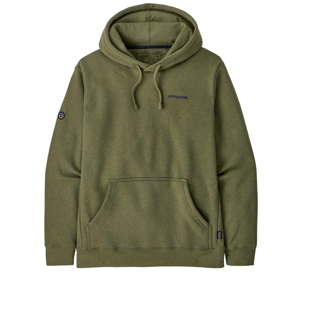 Patagonia Fitz Roy Icon Uprisal Pullover Hooded Sweatshirt (Wyoming Green)