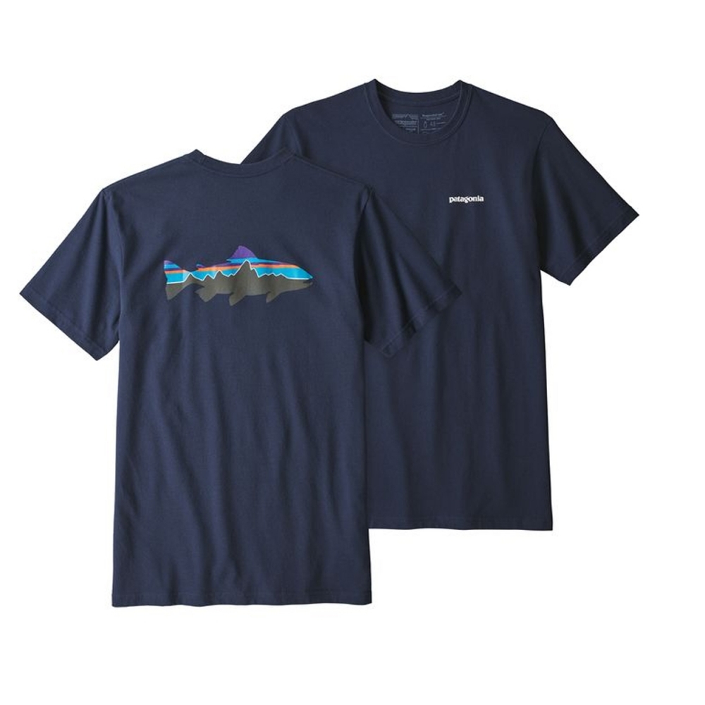 Patagonia Fitz Roy Trout Responsibili-Tee T-Shirt (Classic Navy)