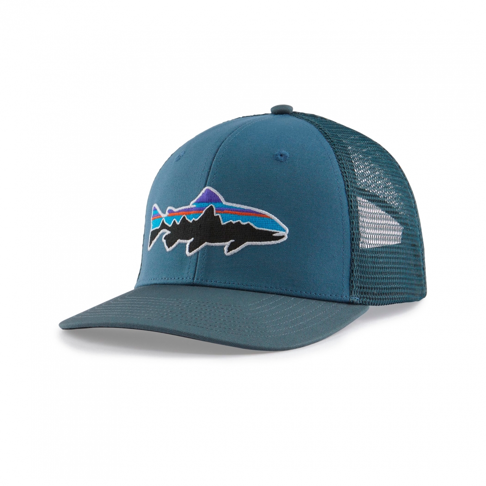Patagonia Fitz Roy Trout Trucker Cap (Pigeon Blue)