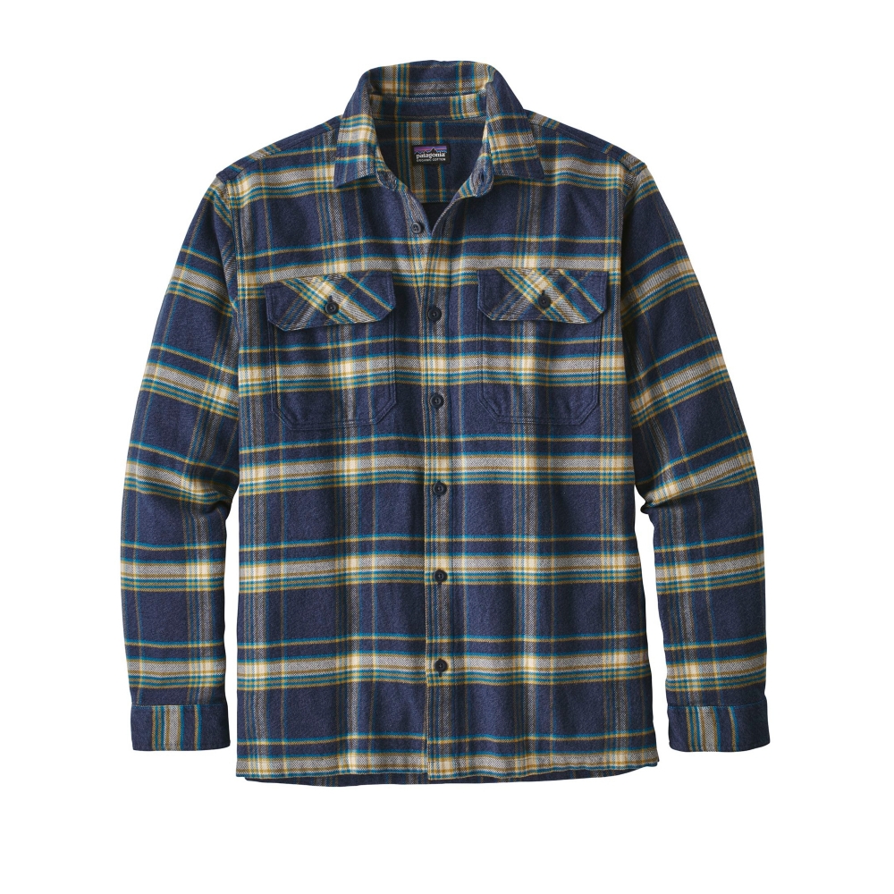 Patagonia Fjord Flannel Long Sleeve Shirt (Activist: Navy Blue)