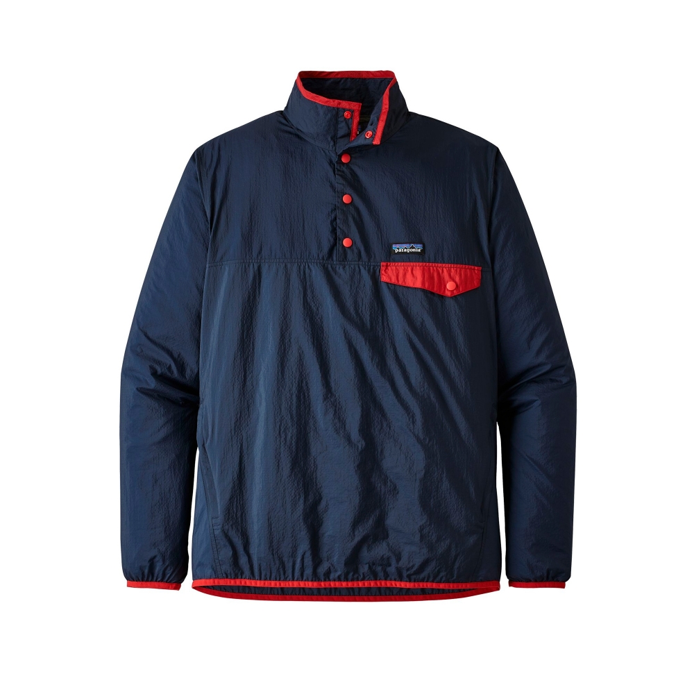 Patagonia Houdini Snap-T Pullover Jacket (Stone Blue w/Neo Navy)