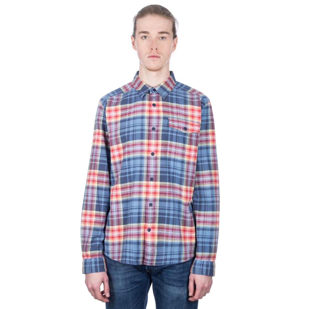 Patagonia Lightweight Fjord Flannel Long Sleeve Shirt (Rootsy: Railroad Blue)