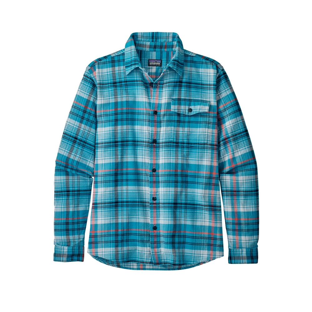 Patagonia Lightweight Fjord Flannel Long Sleeve Shirt (Turf: Break Up Blue)