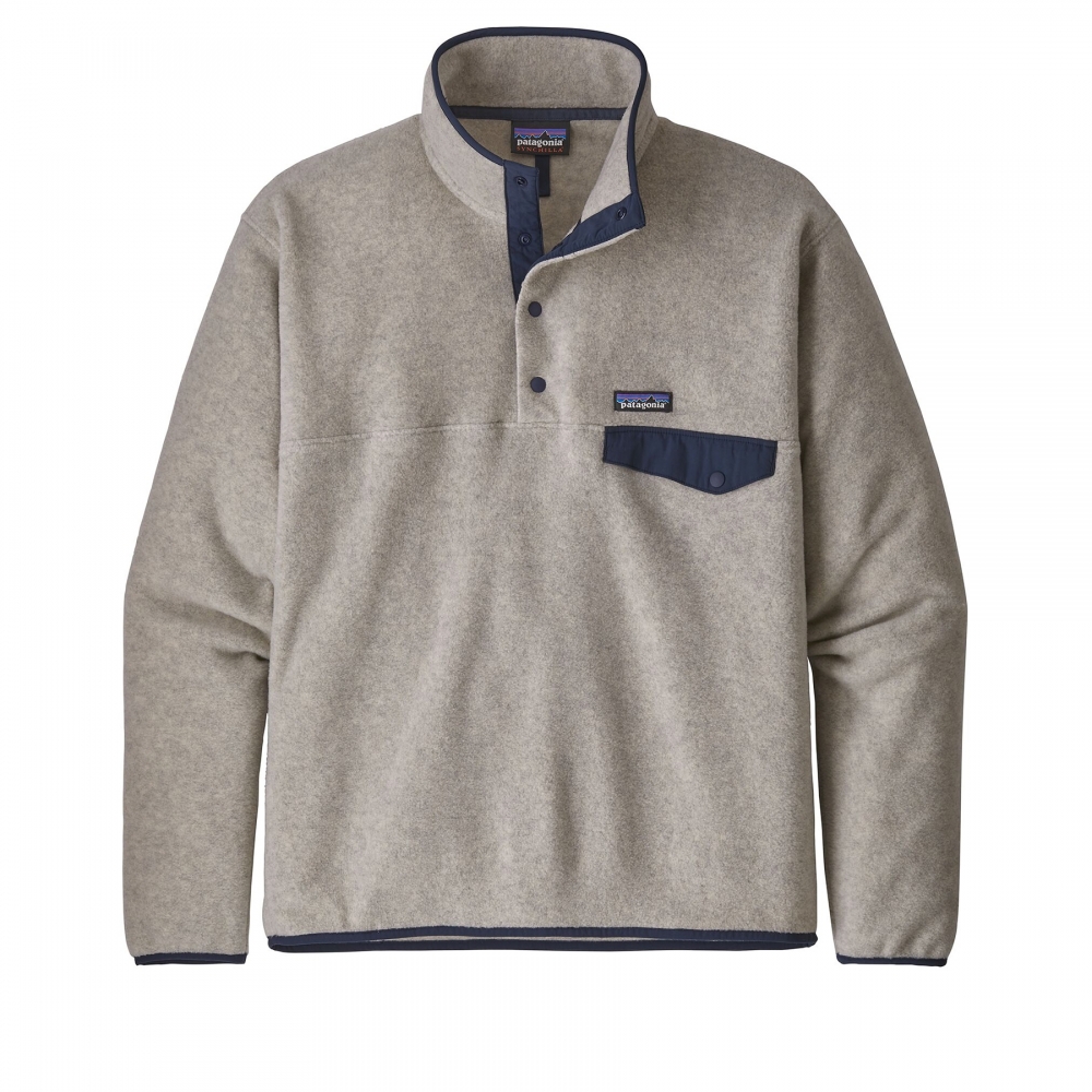 Patagonia Lightweight Synchilla Snap-T Pullover Fleece - European Fit (Oatmeal Heather)