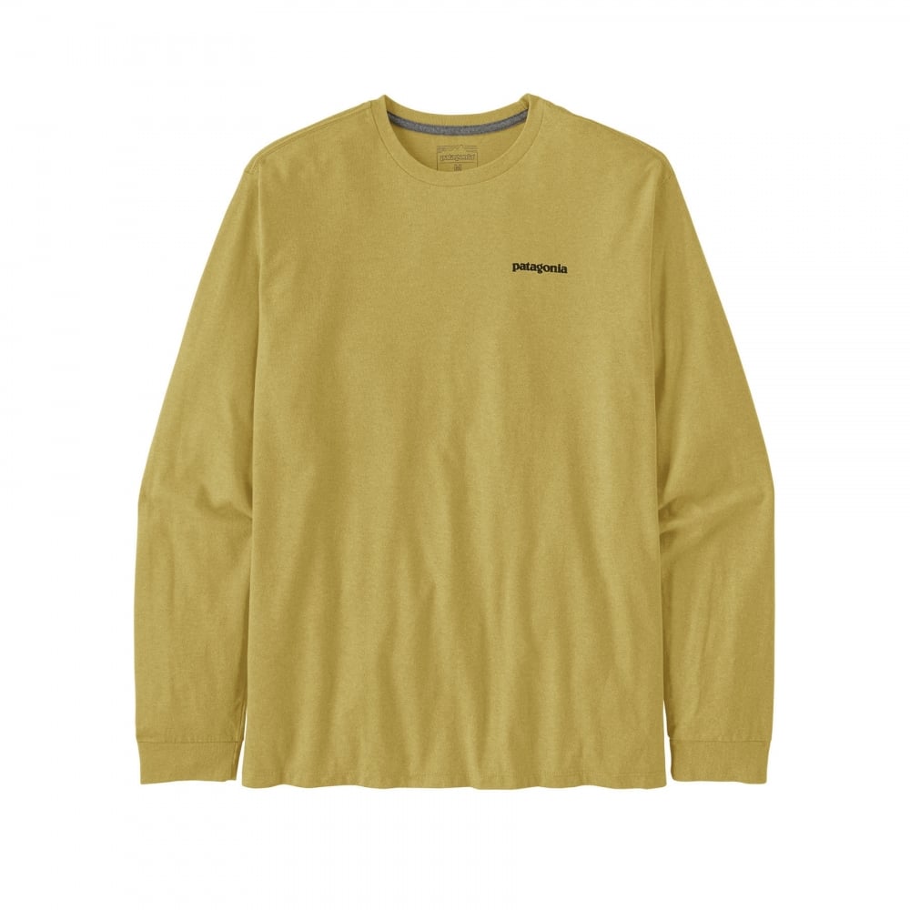 Patagonia P-6 Logo Responsibili-Tee Long Sleeve T-Shirt (Milled Yellow)