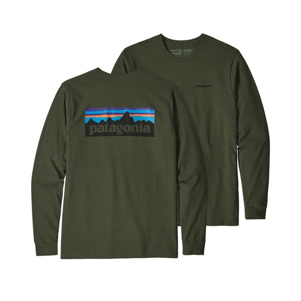 Patagonia P-6 Logo Responsibili-Tee Long Sleeve T-Shirt (Nomad Green)