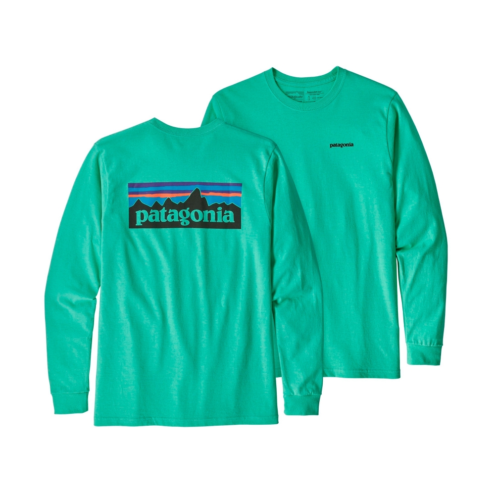 Patagonia P-6 Logo Responsibili-Tee Long Sleeve T-Shirt (Vjosa Green)
