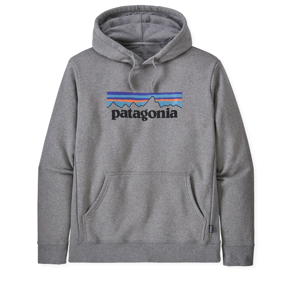 Patagonia P-6 Logo Uprisal Pullover Hooded Sweatshirt (Gravel Heather)