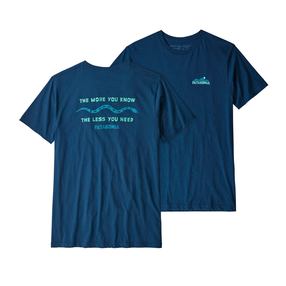 Patagonia The Less You Need Organic T-Shirt (Stone Blue)