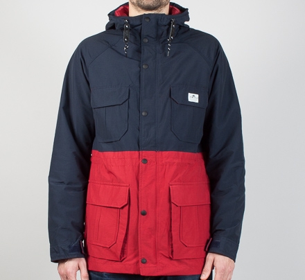 Penfield 2 Tone Kasson Jacket (Navy/Deep Red)