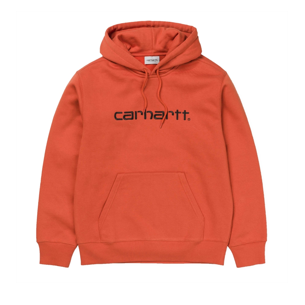 Carhartt Pullover Hooded Sweatshirt (Persimmon/Black)