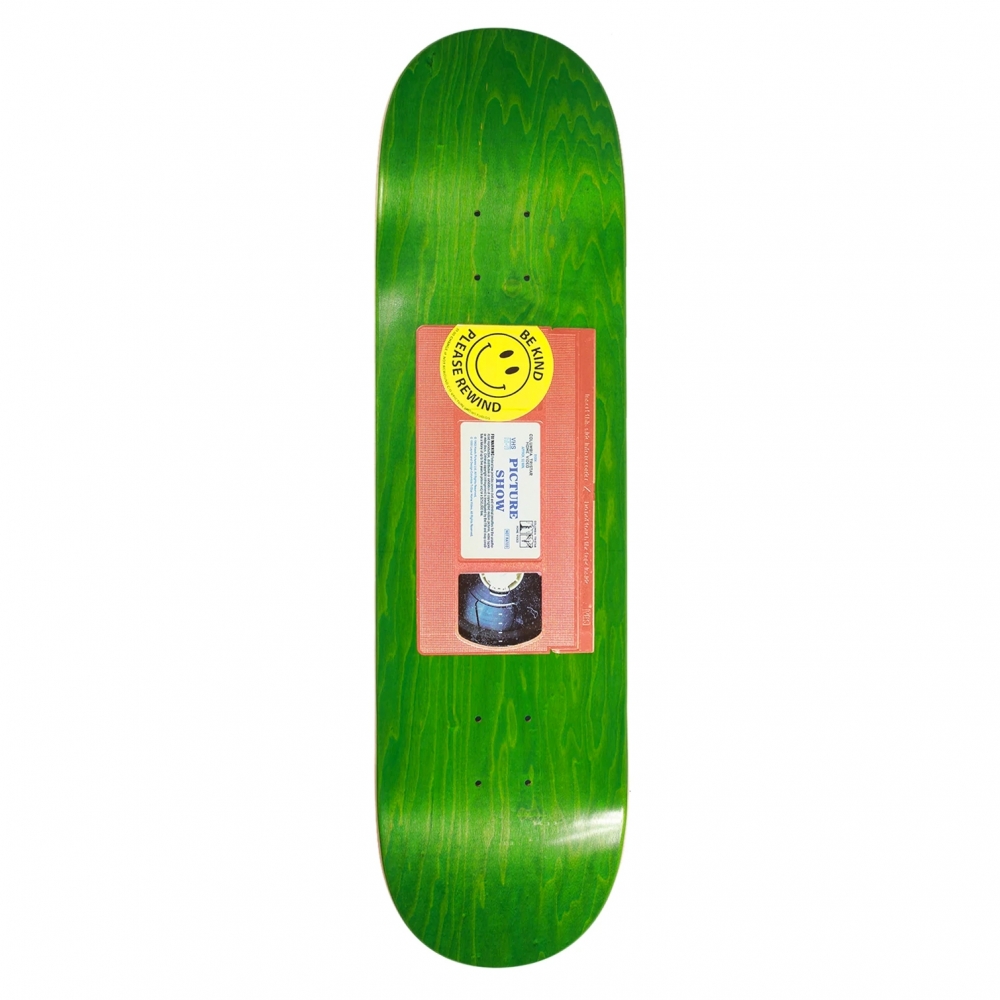 Picture Show Cassette Skateboard Deck 8.0" (Woodgrain)