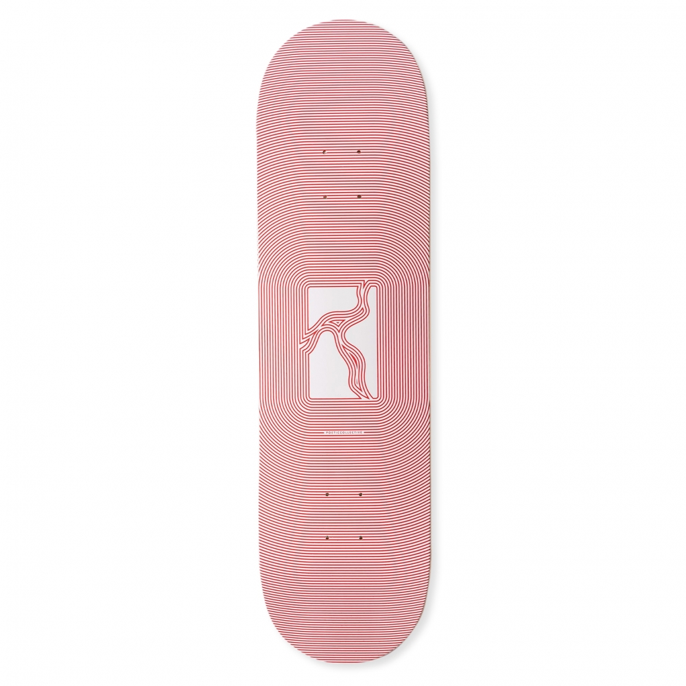 Poetic Collective Optical Skateboard Deck 8.375" (Red)