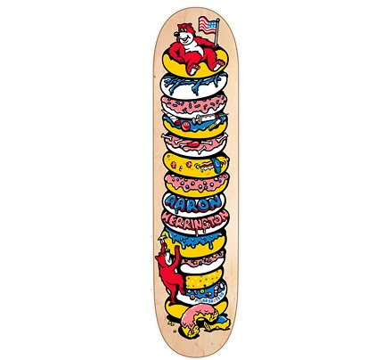 Polar Skate Co. Aaron Herrington Donut Kingdom Skateboard Deck 8"