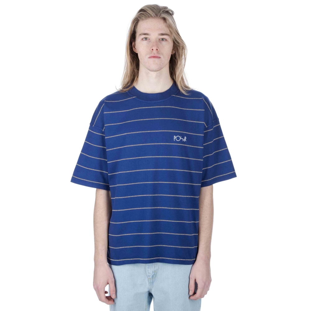 Polar Skate Co. Checkered Surf T-Shirt (Blue)
