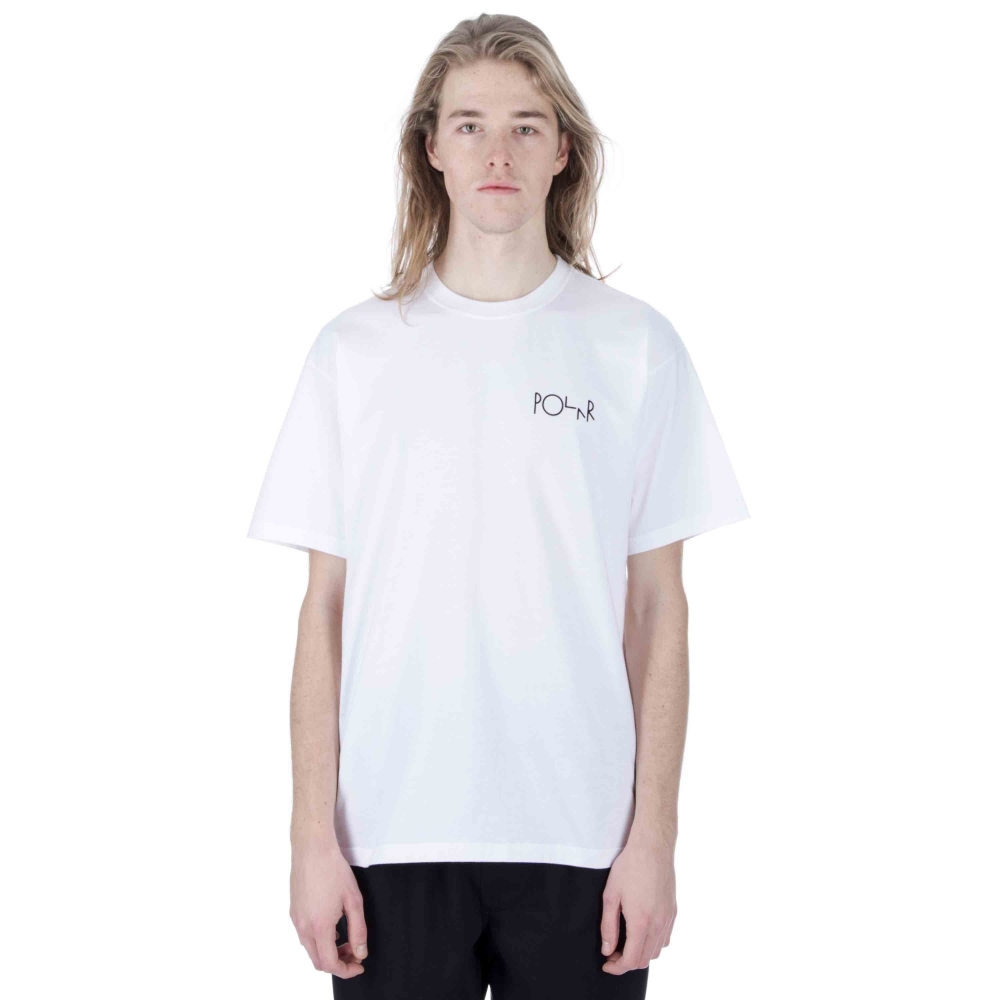 Polar Skate Co. Escape Route Fill Logo T-Shirt (White)