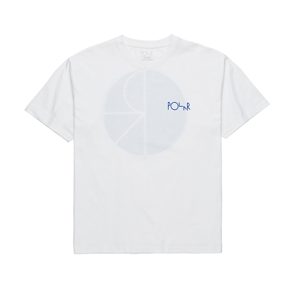 Polar Skate Co. Fill Logo T-Shirt (White/Blue)