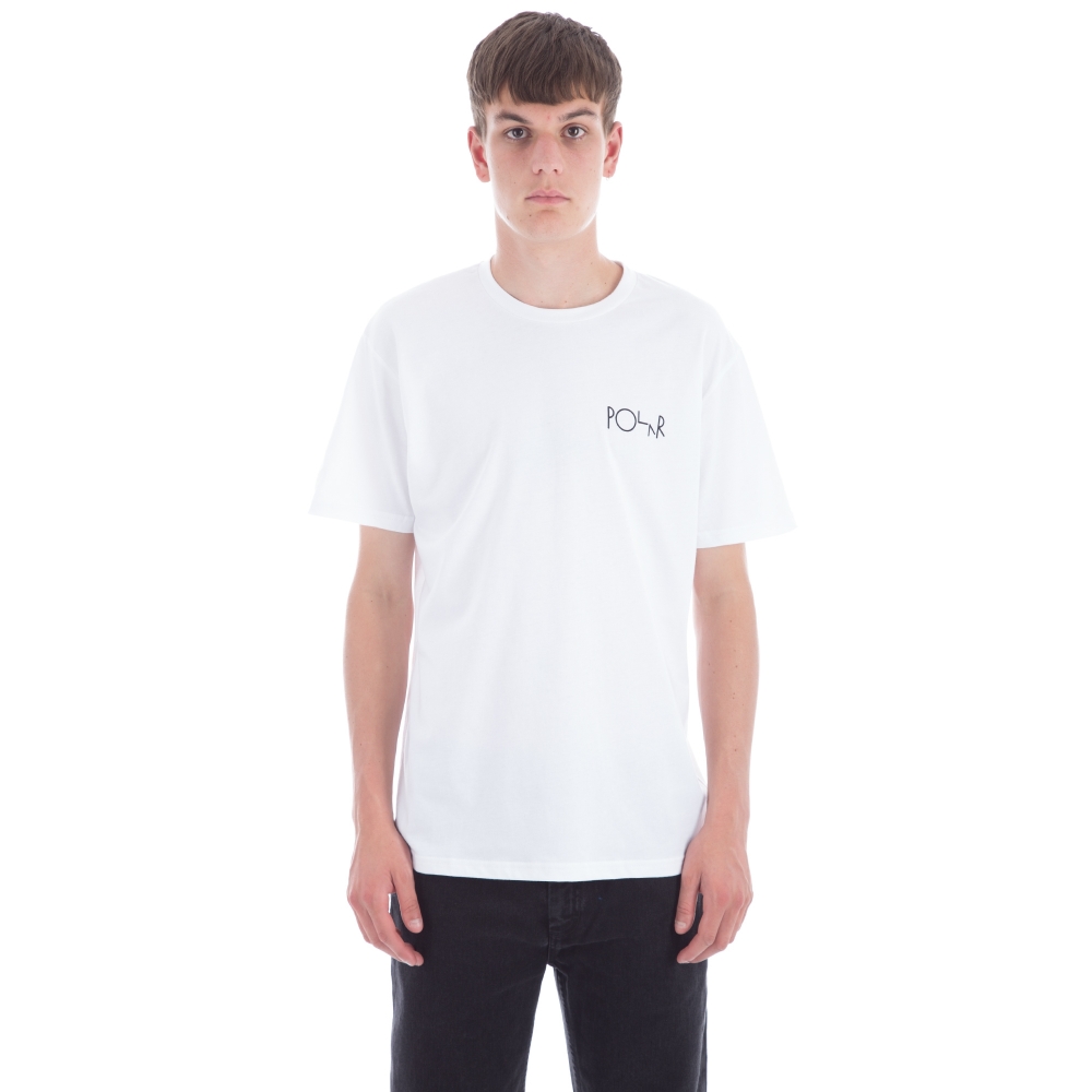 Polar Skate Co. Happy Sad Fill Logo T-Shirt (White)